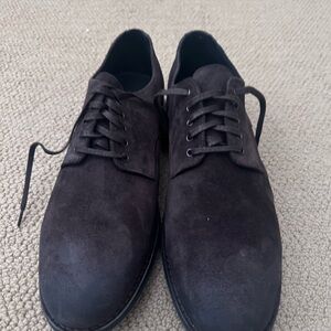 Elegant Dark Brown Suede Oxfords